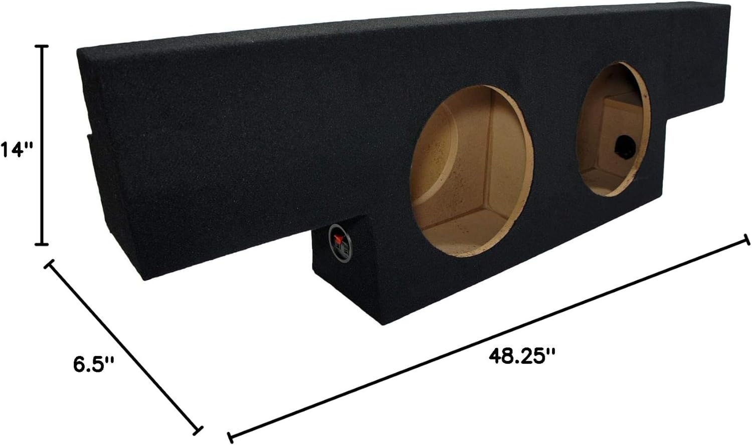 KICKER 43C104-N Compatible with Chevy Silverado 2001-2006 1500 Crew Cab Truck Dual 10" Comp C10 Subwoofer Sub Box Package