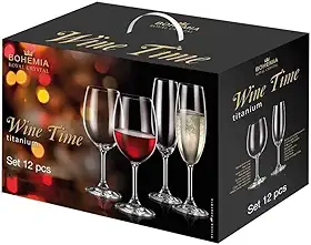 Kit de Taças com 12 Peças - Bohemia