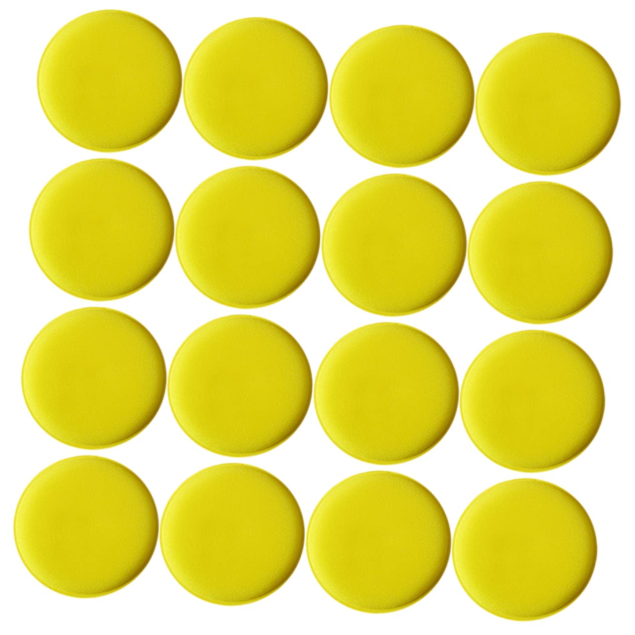 Mikinona 48 Pcs Almohadilla de Cera para Coche Almohadilla para Encerar Automóviles de Limpieza Redonda Pulido y Abrillantado sin Dañar Superficies