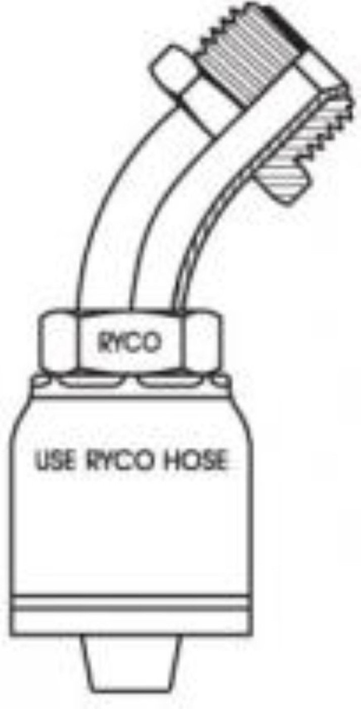 Tisco Sae Male Invrtd Flare 45 Bend Part T2750610 Pipe Fittings Tools & Home