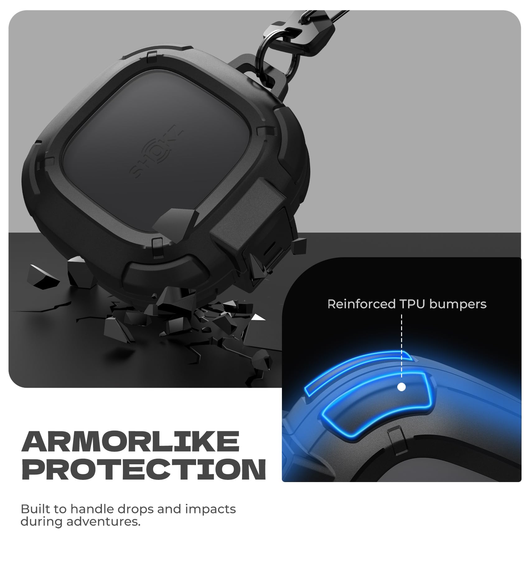 Amazon | Dexnor Shokz OpenFit 2 ケース 落下防止ロック 耐衝撃 堅牢