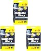 Gillette Blue3 Slalom Use Horse Razor 8-Piece Standard 3-pack