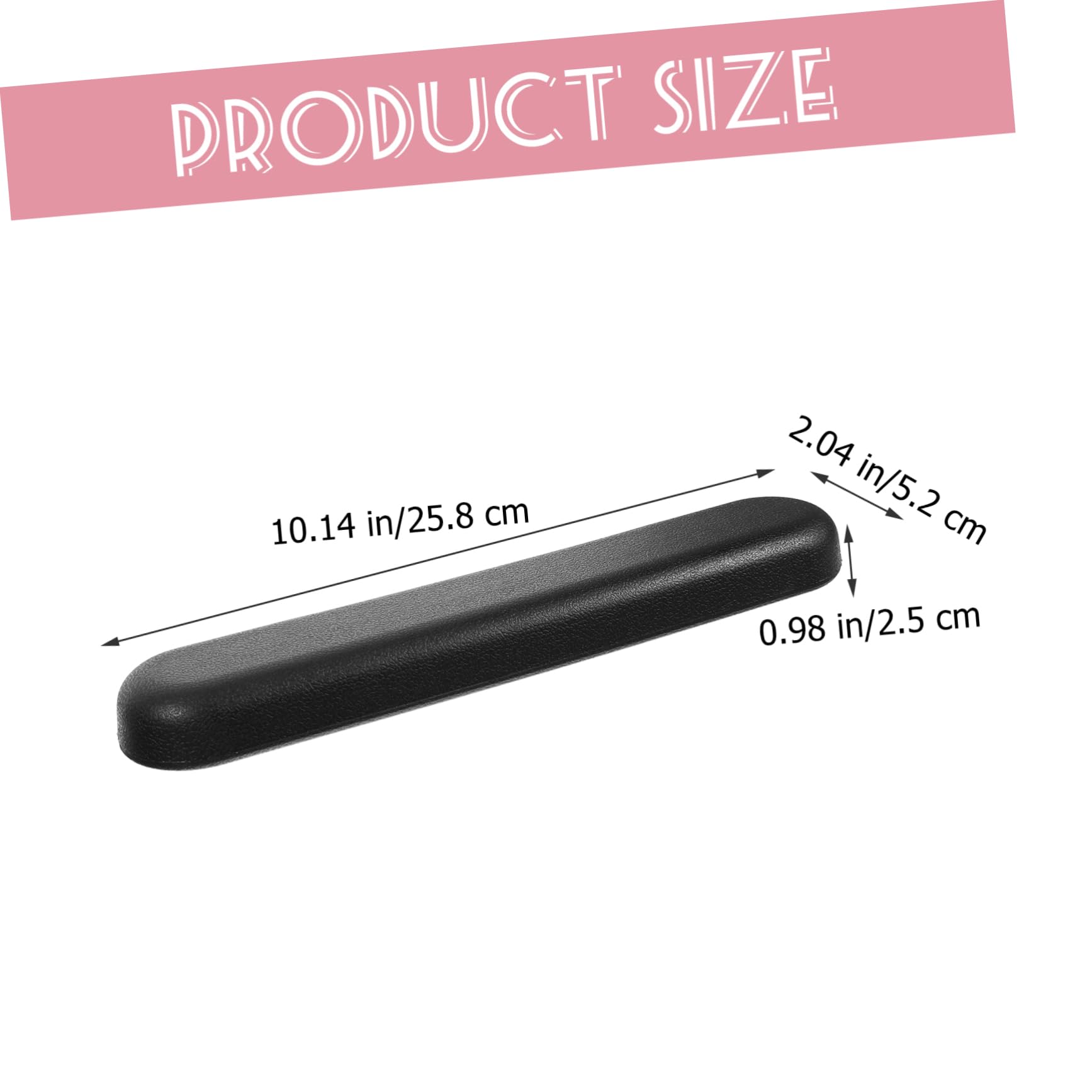 Angoily 4 Pares Reposabrazos Silla Sillas De Ruedas Auto Reposamuñecas Caso De Scooter Chair Reemplazo Del Reposabrazos Asiento Pilates Portátil Manejar Plastico Abs Black