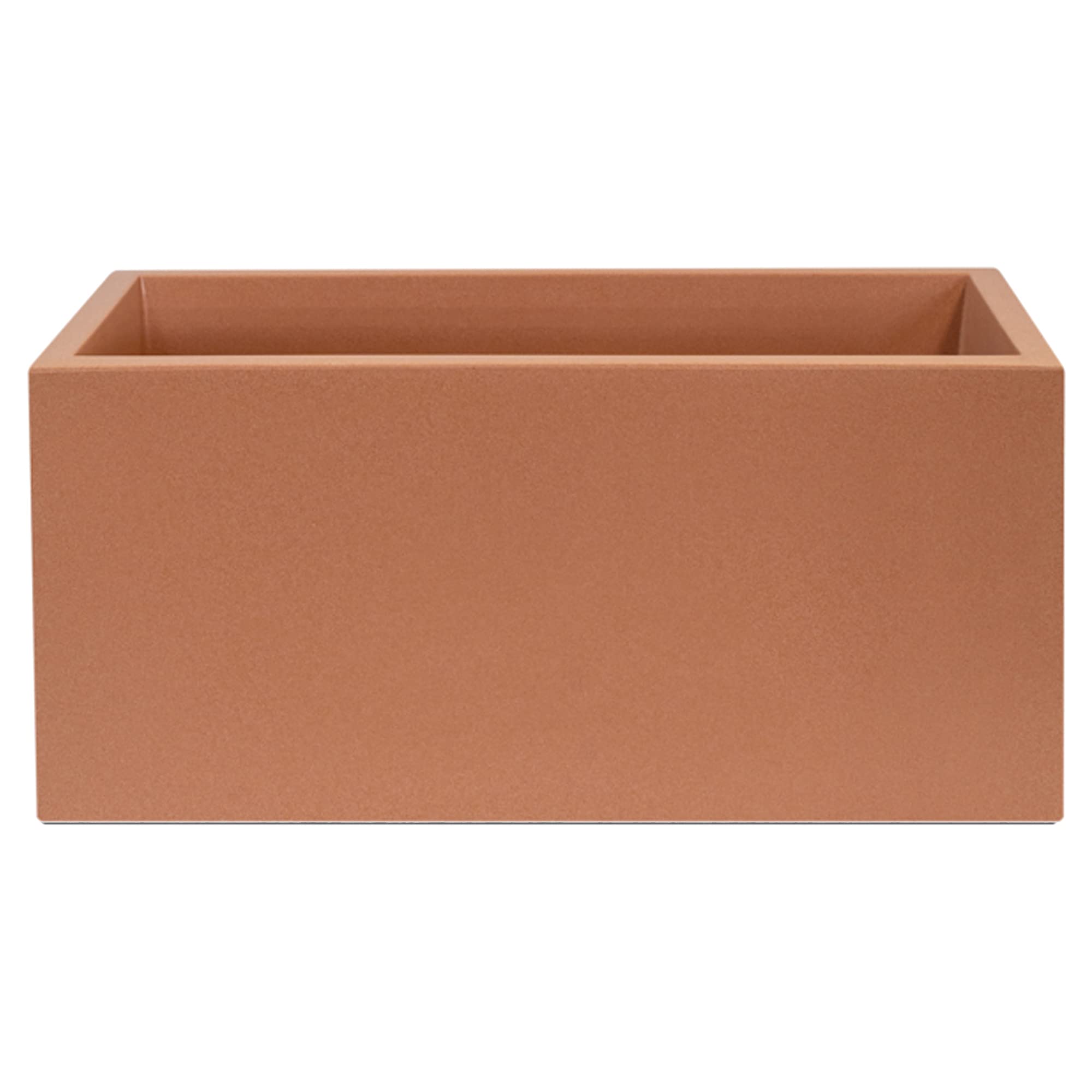 MACETERO DE POLIETILENO TERRACOTA 80X40X40 CM