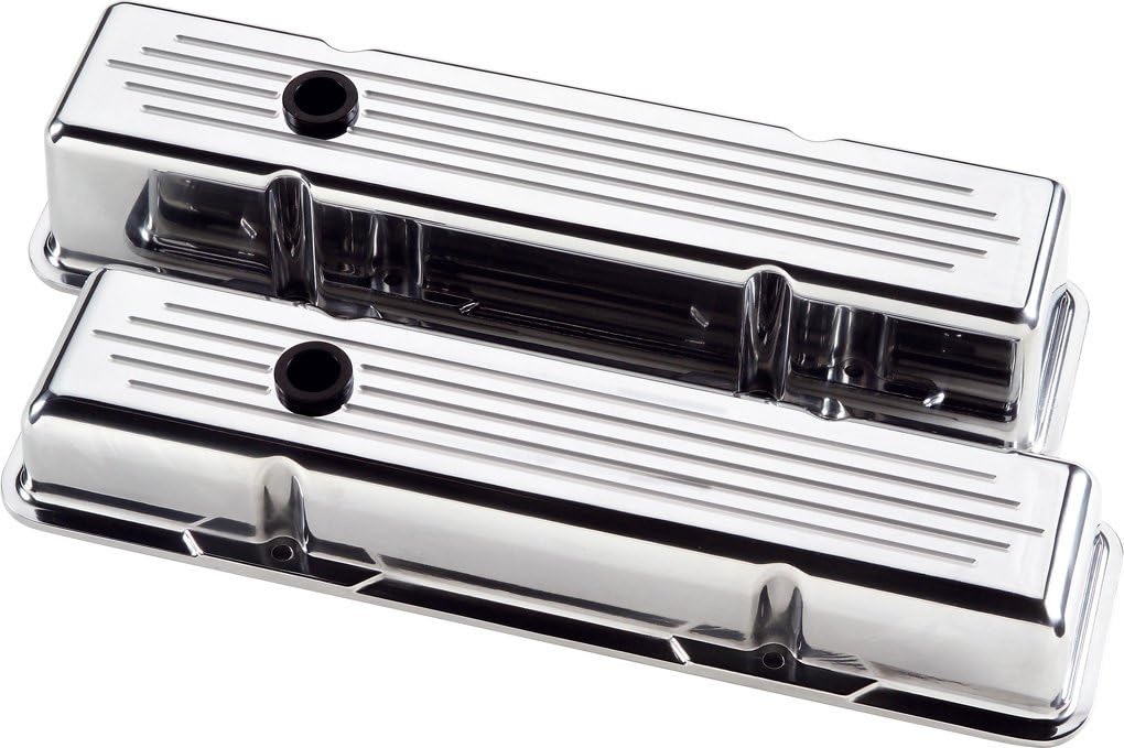Billet Specialties 95120 Polished Ball Milled Short Valve Cover for Small Block Chevy
