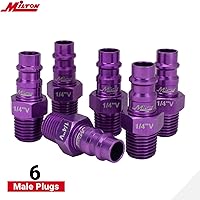 Vista 3 de Milton S-314VKIT Kit, 14pc Hi-Flo V style 1/4", Purple