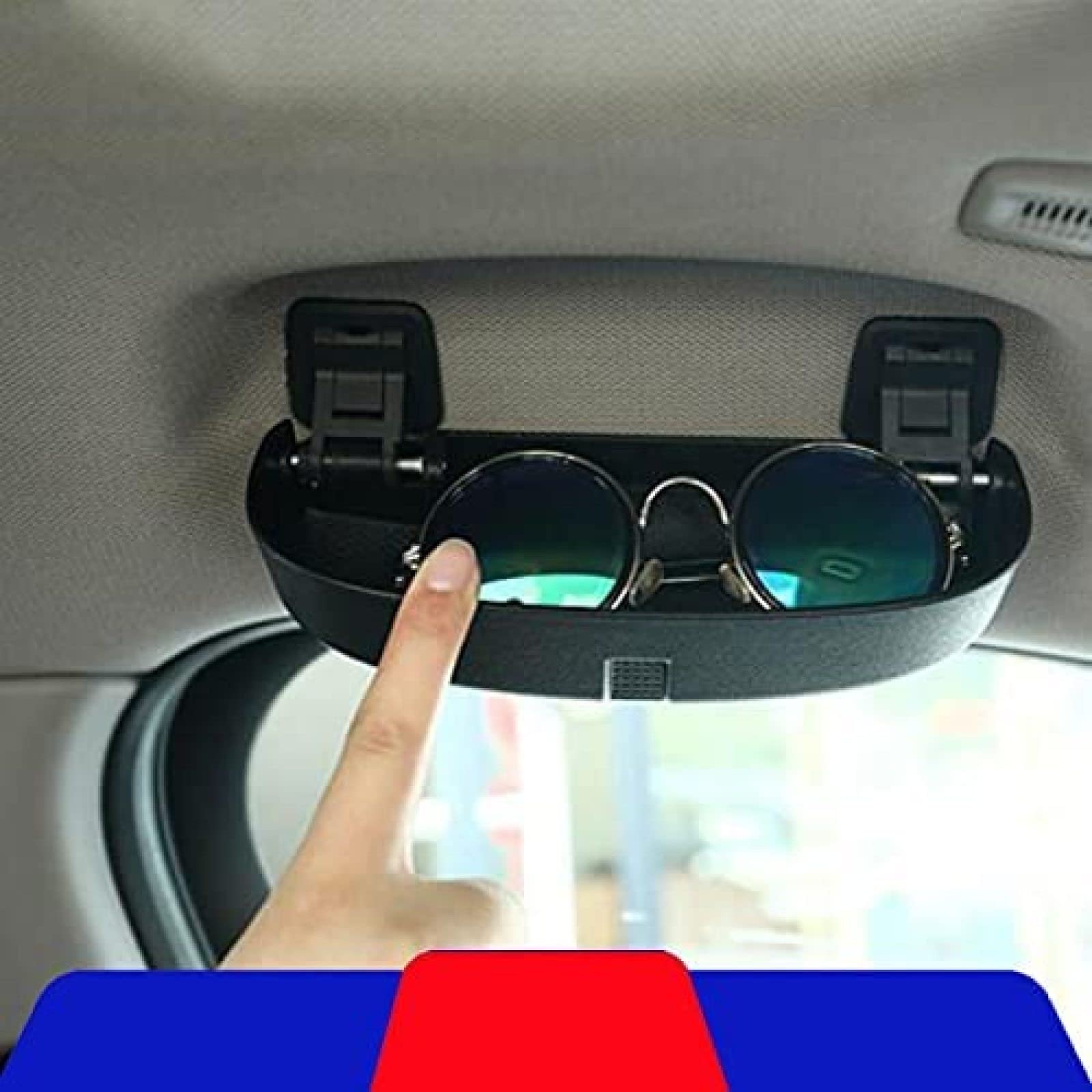 Étui à lunettes pour Honda Civic 2016-2021, ABS, flocking