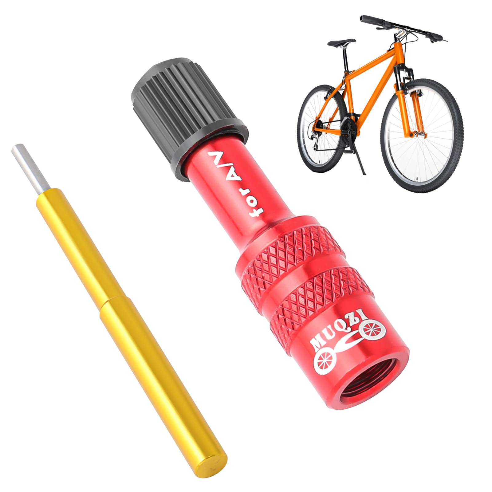 Adaptador De Válvula Para Horquilla Delantera De Bicicleta - Extensor Antideslizante Para Bombeo Fácil