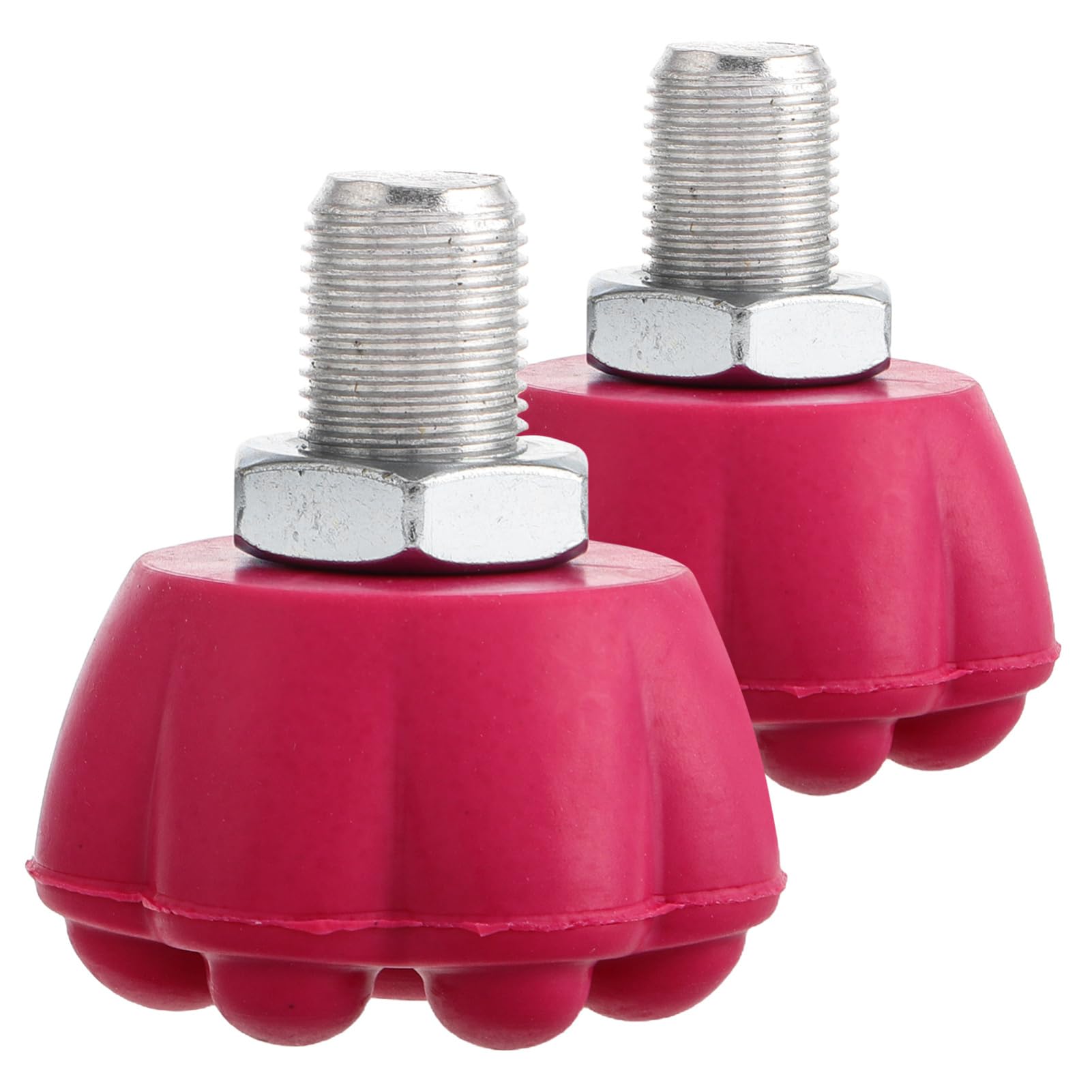 LIOOBO 2Pcs Shaped Rubber Skate Toe Brakes Durable Brake Blocks for Roller Skates Suitable for Indoor and Outdoor Skating Easy Installation Performance