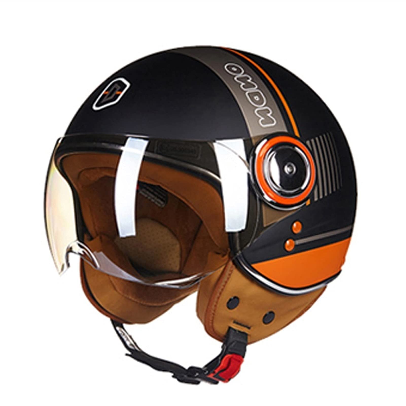 Buy LHP Motorcycle Half Open Face Helmet DOT/ECE Approved Retro 3/4
