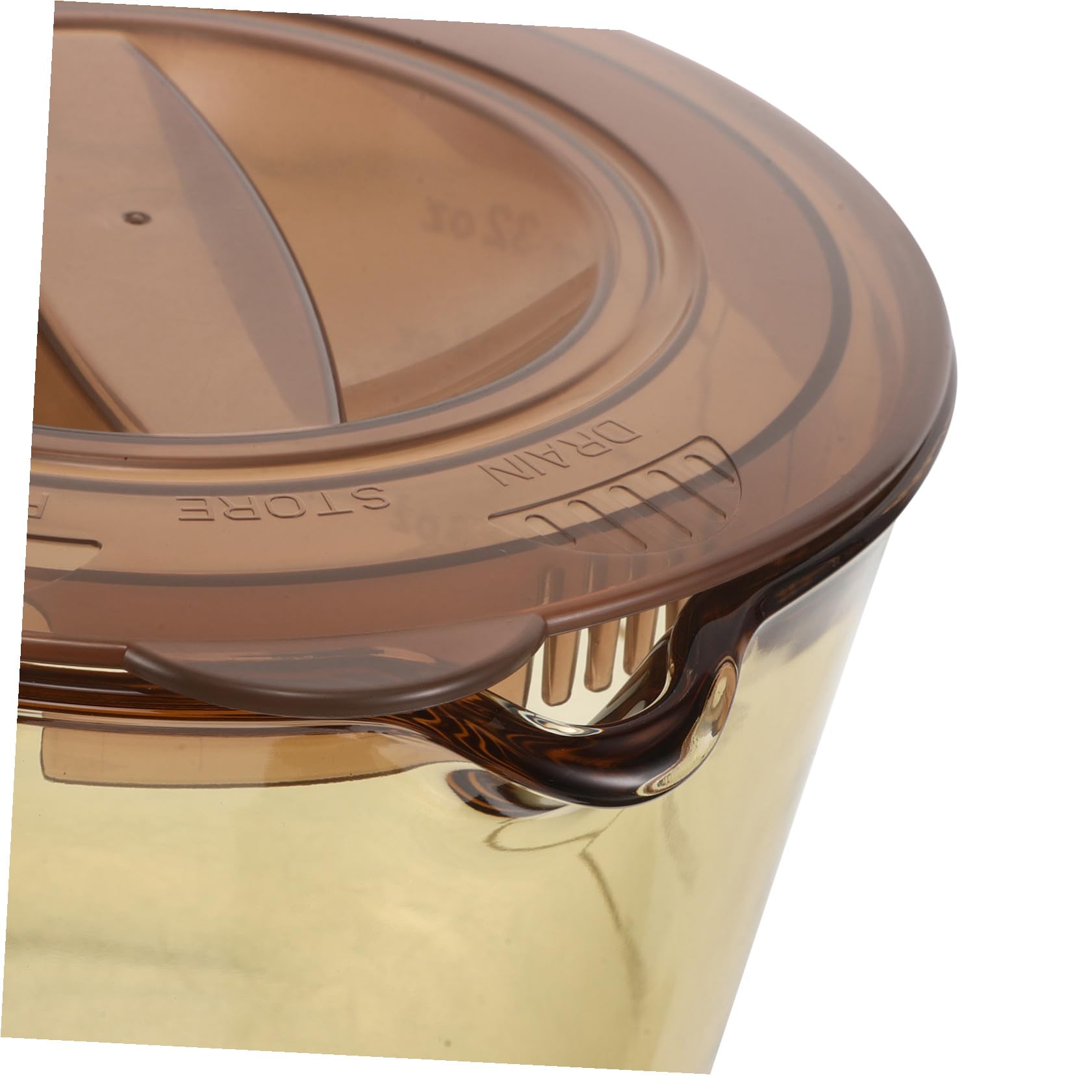 Vaso Medidor de Vidrio de 1000ml con Tapa y Boquilla