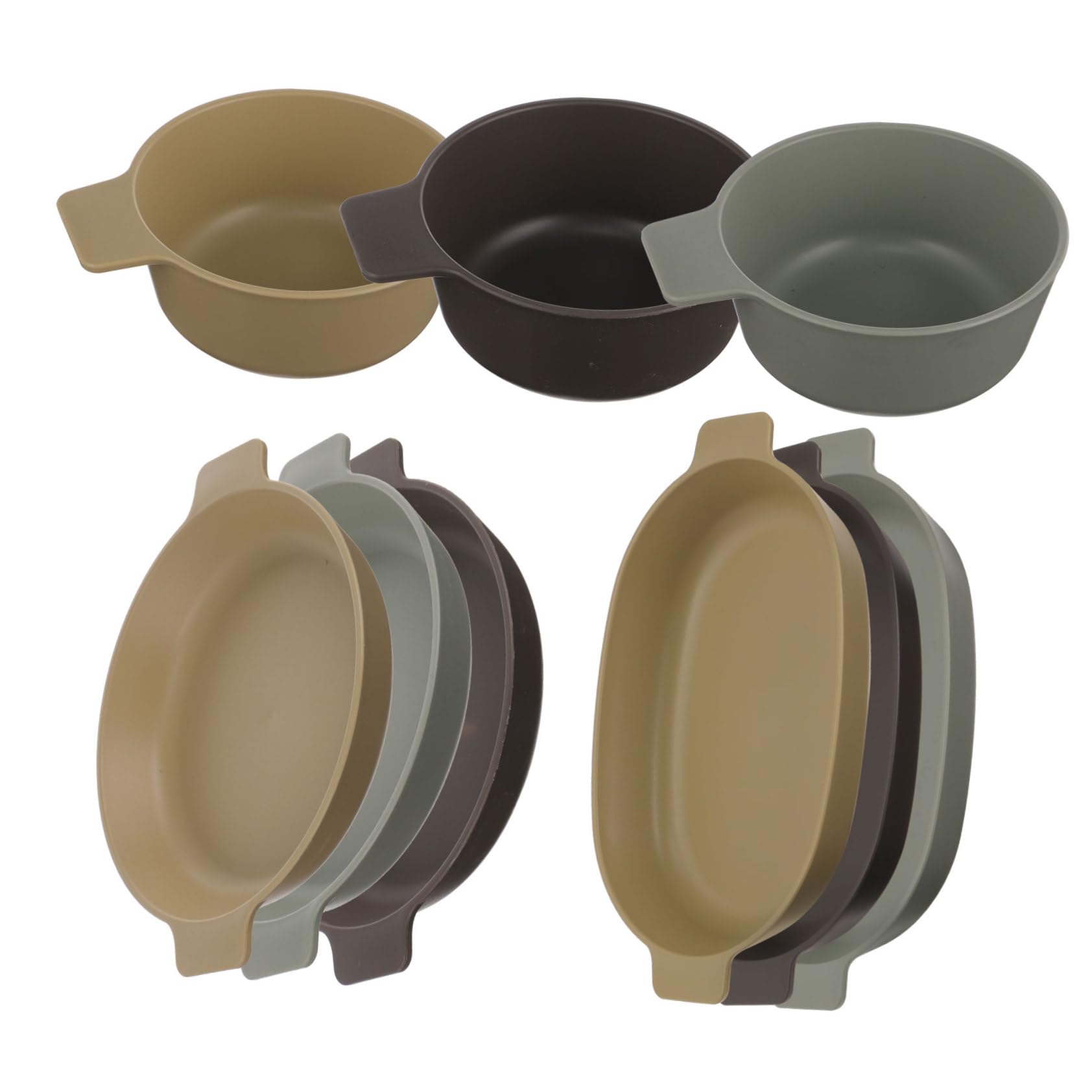 Happyyami 2juegos Platos De Plástico Reutilizables para Picnic De Vajilla Ligera para Camping y Actividades Al Aire Incluye Platos Pequeños para Fiestas