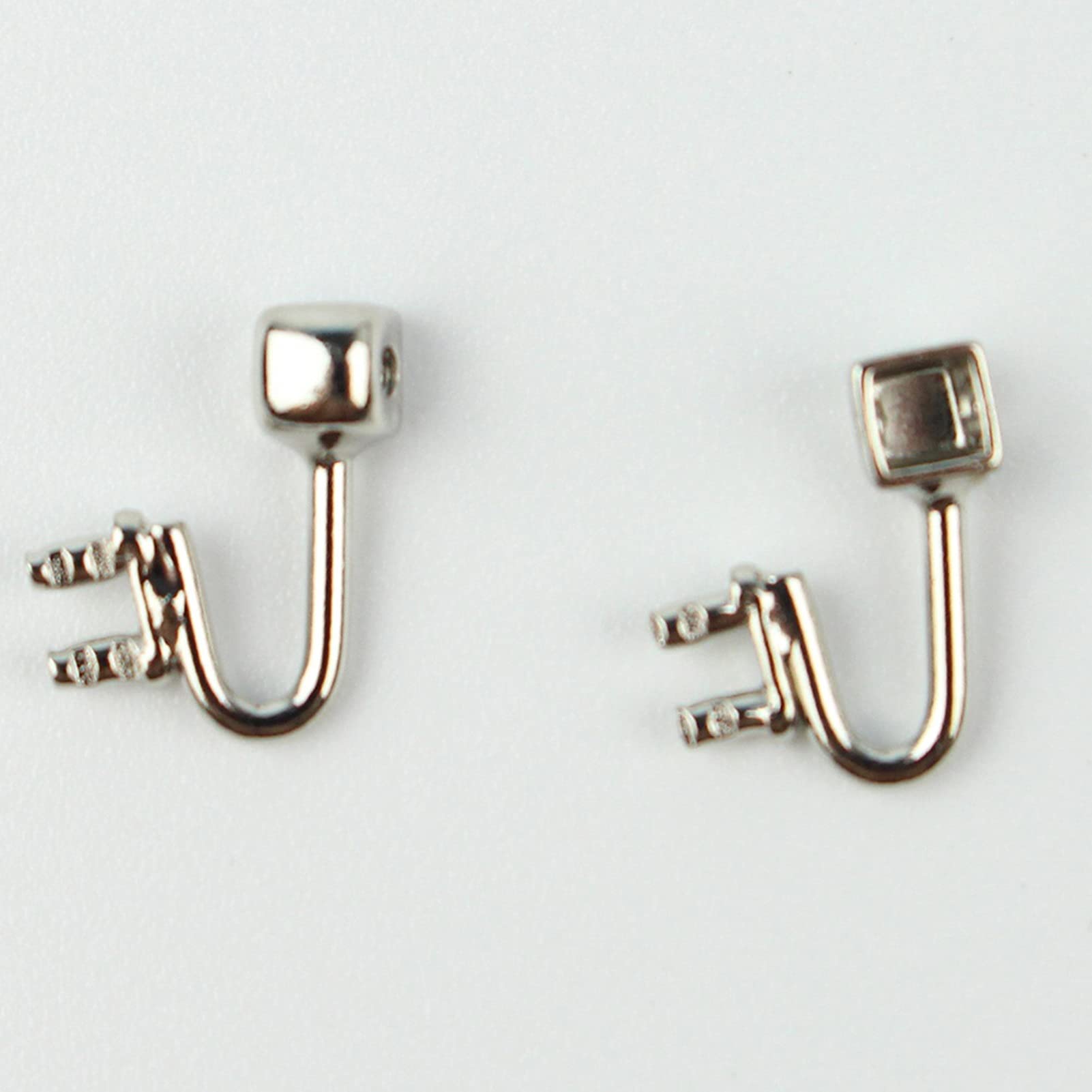 100 pièces (50 paires) bras de plaquettes nasales for lunettes, support de plaquette nasale en acier inoxydable, accessoires de réparation de lunettes, accessoires de charnière de lunettes.