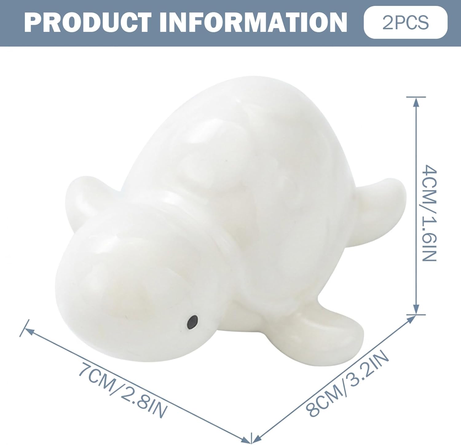 2Pcs Toilet Bolts Caps Decorative, White Sea Turtle Toilet Bolts Caps, Cute Ceramic Bathroom Decor, Fun Turtle Themed Gadgets image 3