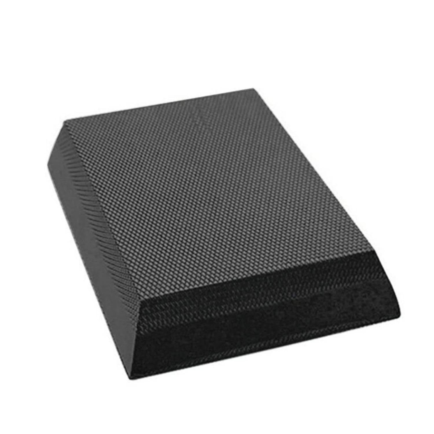 Anti-Slip Trapezoidal Balance Pad Textured Stability Training Pad Resilient Balance Wedge Cushioned for Ankle Rehabilitation, Core Exercises, Yoga, Trapezoid Black-image-40