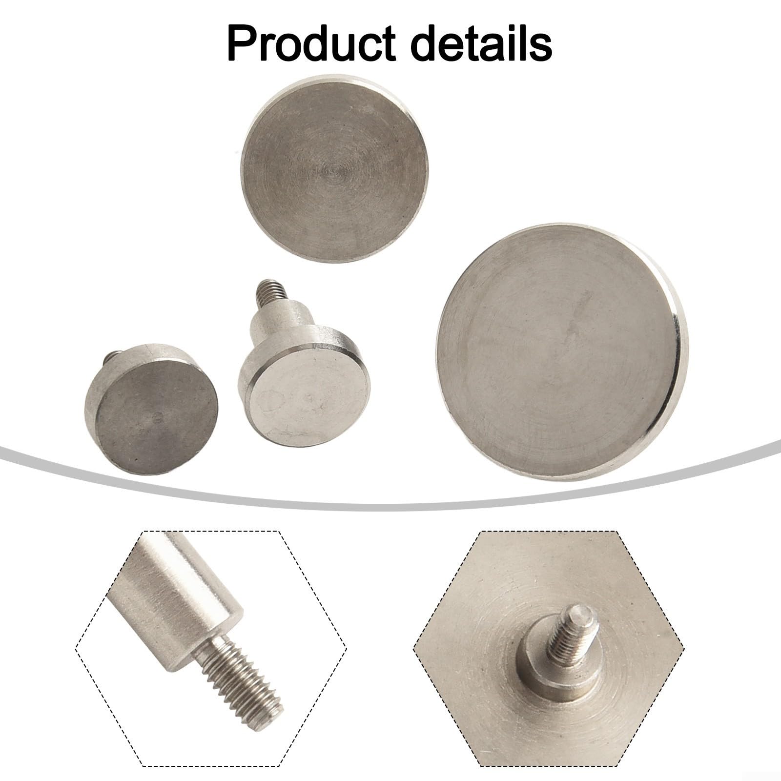 4 flache Kontaktpunkte für Messuhren M2 5 kompatibel, verschiedene Spezifikationen D10 L5, D10 für L10, D15 L5, D20 L5 (A Set (4 Stück))