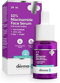 10% Niacinamide Serum with 2% Zinc, Powered by Deep Penetration Formula™ | Fades Acne Marks, Controls Oil & Reduces Dark Spots | 10 ml