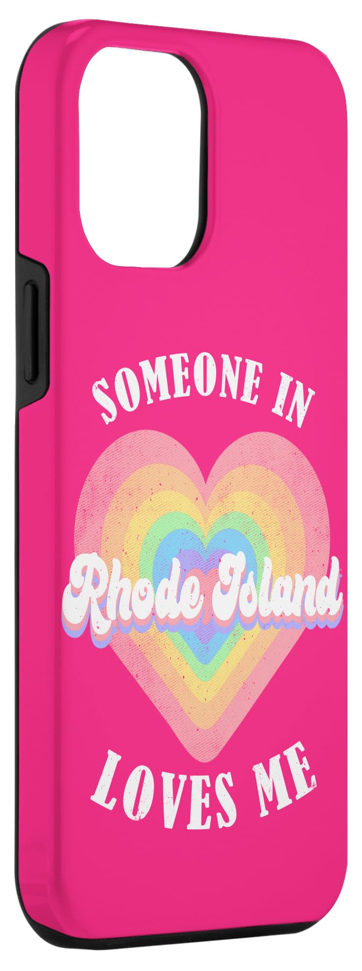 iPhone 15 Plus Someone In Rhode Island Loves Me Heart Retro Groovy Case - Image 3