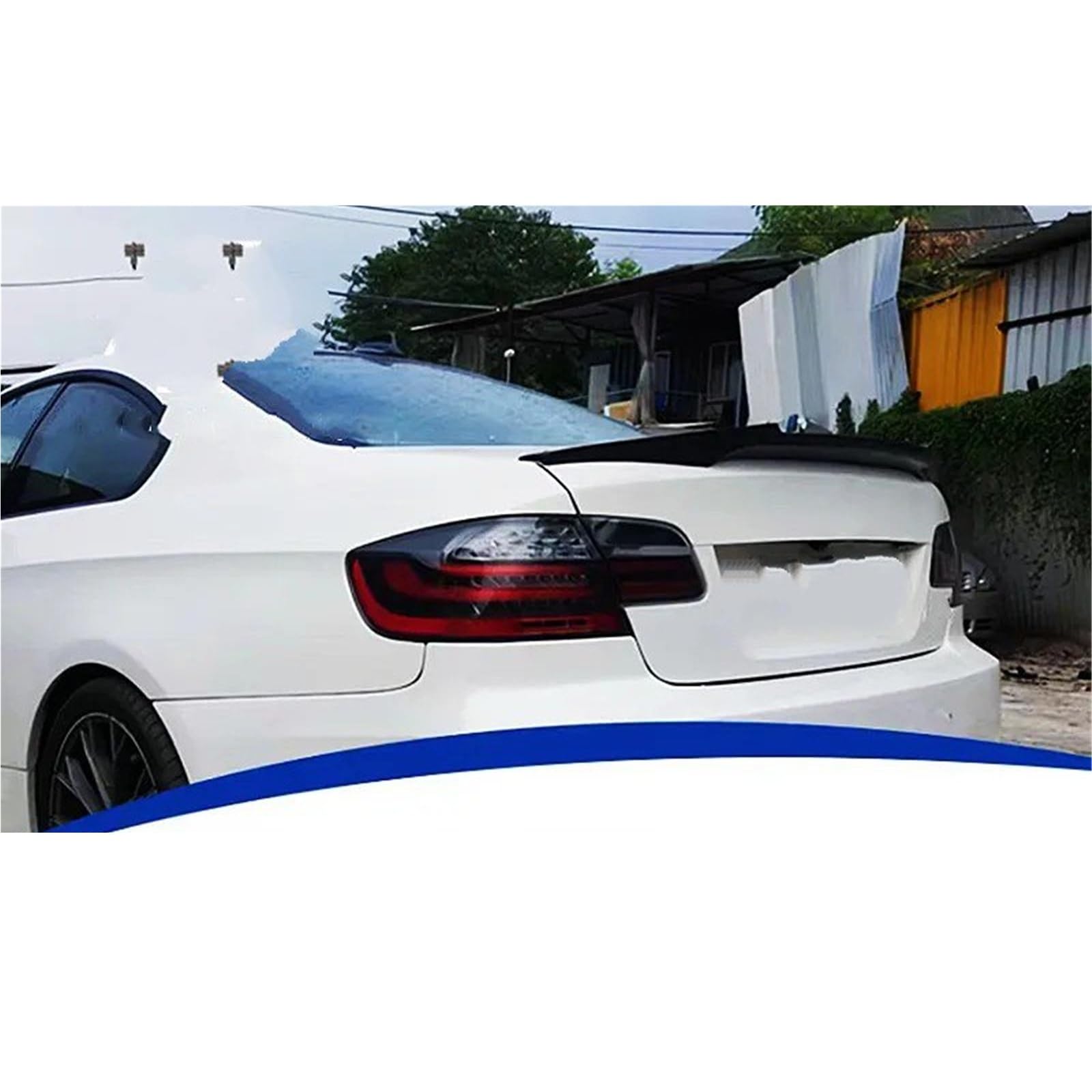 Dla B&MW Seria 3 E92 2 Door 2006-2014 Skrzydło Na Klapie Spoiler Bagażnika Lotka Tylny Akcesoria Dekoracyjne Do Samochodu Spojler Tylny Trunk Wing(Glossy Black)