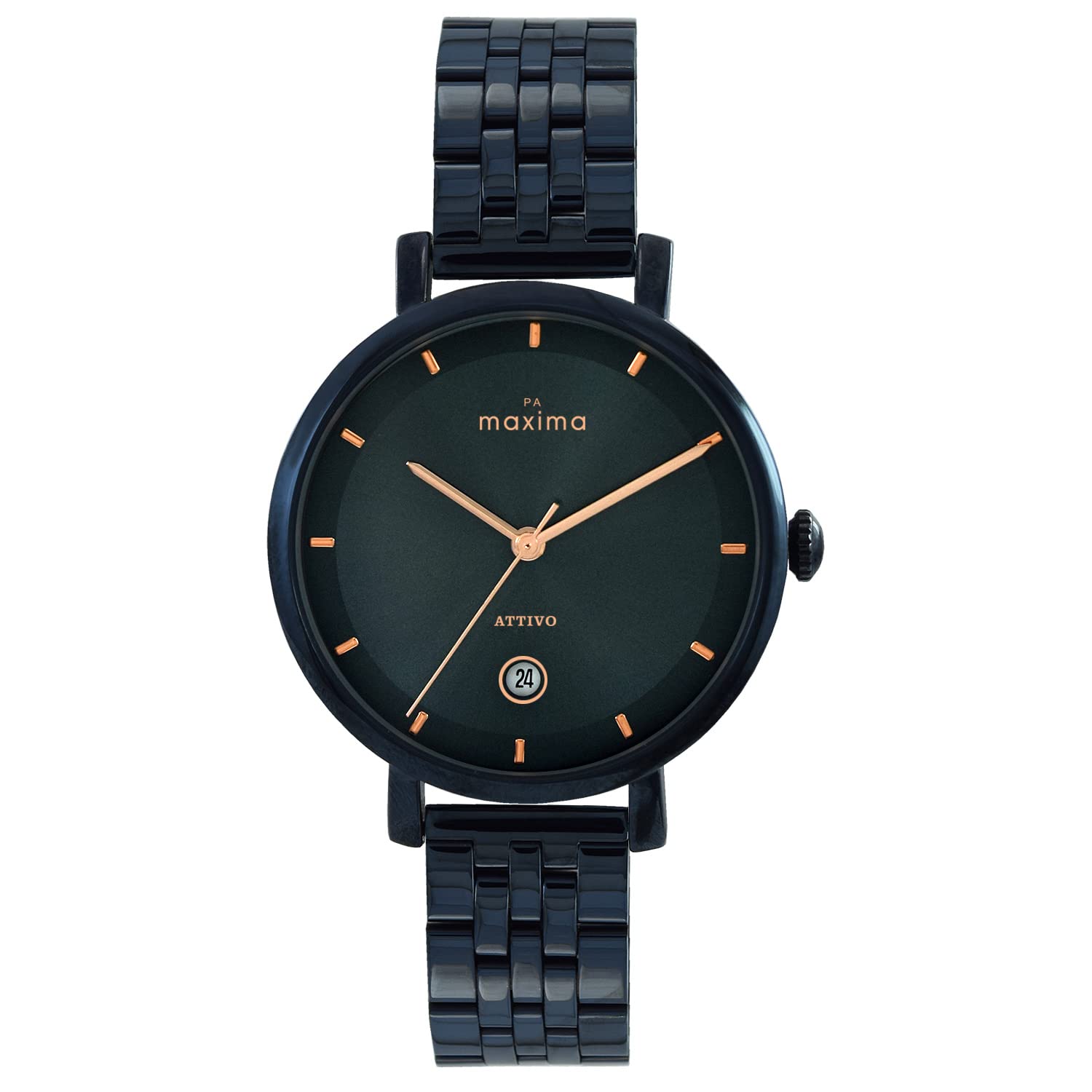 Maxima Stainless Steel Attivo Collection Analog Blue Dial Women Watch-O-66610Cmlg, Blue Band (B0B3D4VVNB) Amazon Price History, Amazon Price Tracker