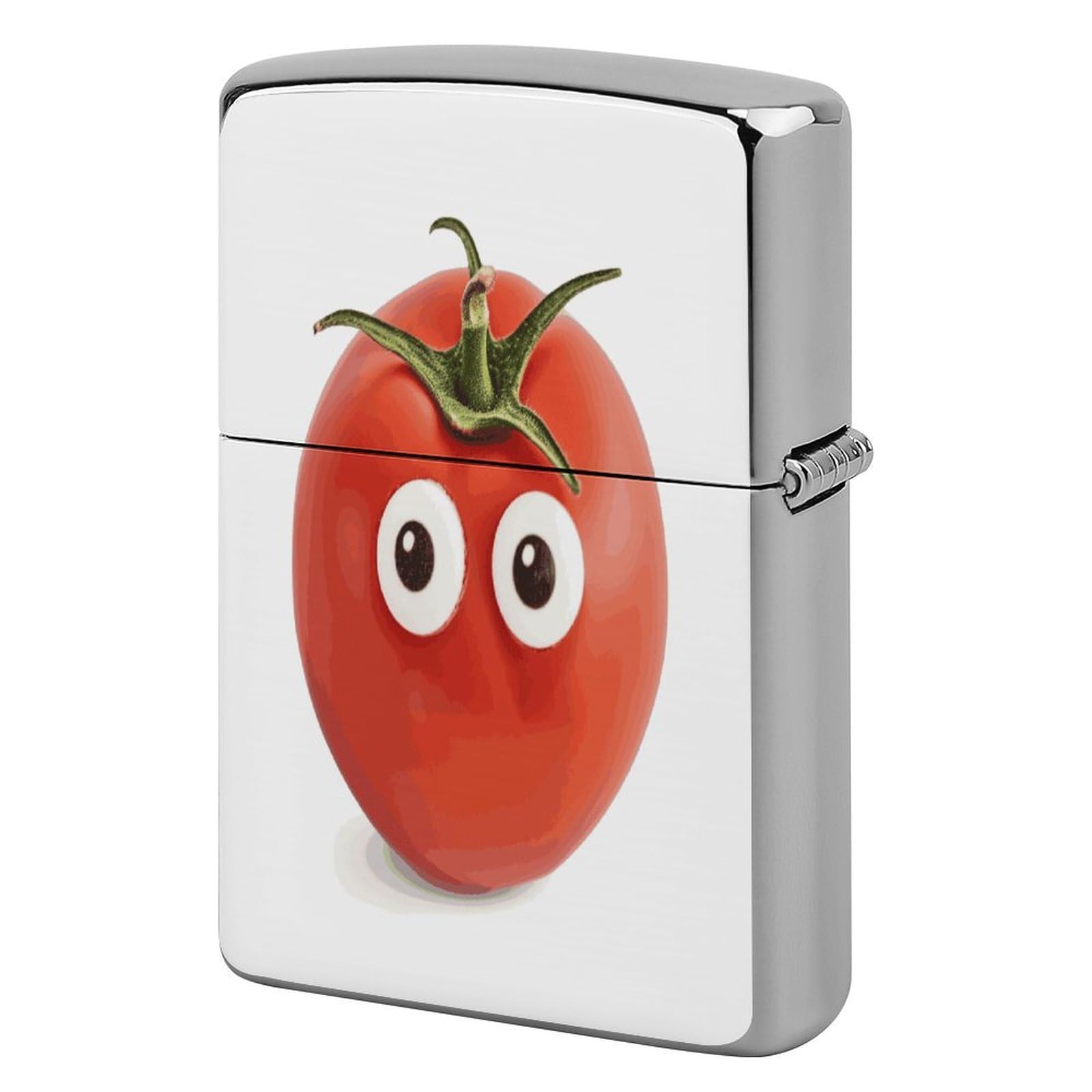 Btcowzrv Style Googly Eye Tomato Metal Lighter Case Sleeve Cover Holder