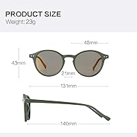 Vista 150 de ZENOTTIC Lentes de sol redondos polarizados, elegantes lentes de sol para hombres y mujeres, retro clásicos, selección de varios estilos