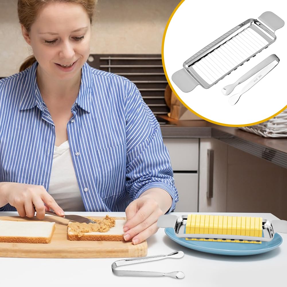 Stainless Steel Butter & Cheese Slicer Set -6