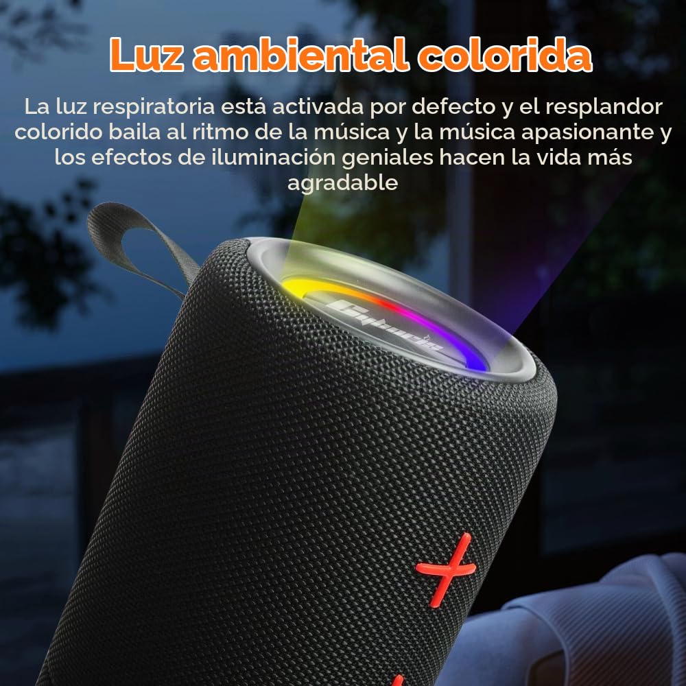 Altavoz Bluetooth magnético dual divisible 2 en 1, altavoces inalámbricos portátiles de 40 W con graves profundos, IPX6 impermeable, Bluetooth 5.3, tiempo de reproducción de 24 horas, sonido estéreo