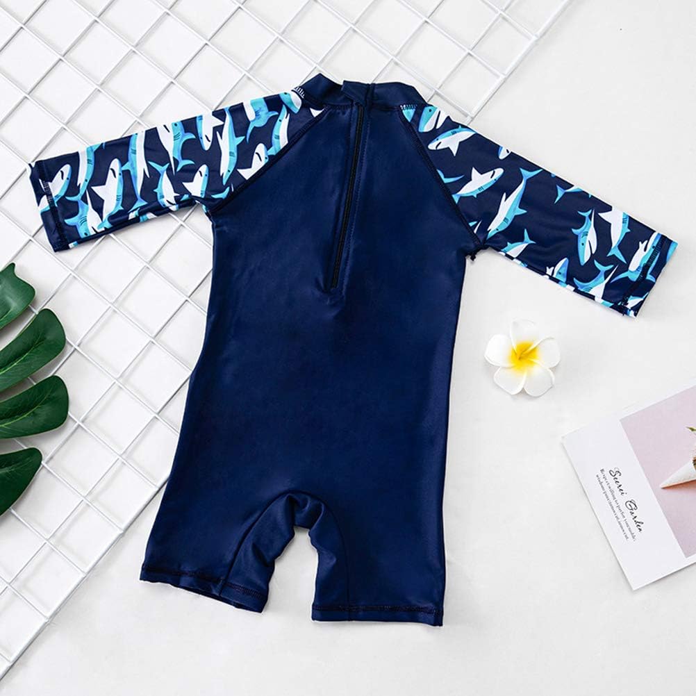 Baby Boys One Piece Bathing Suit Toddlers Zipper Swimwear Swimsuit with Hat Rash Guard Surfing Suit UPF 50+: Clothing, Shoes & Jewelry