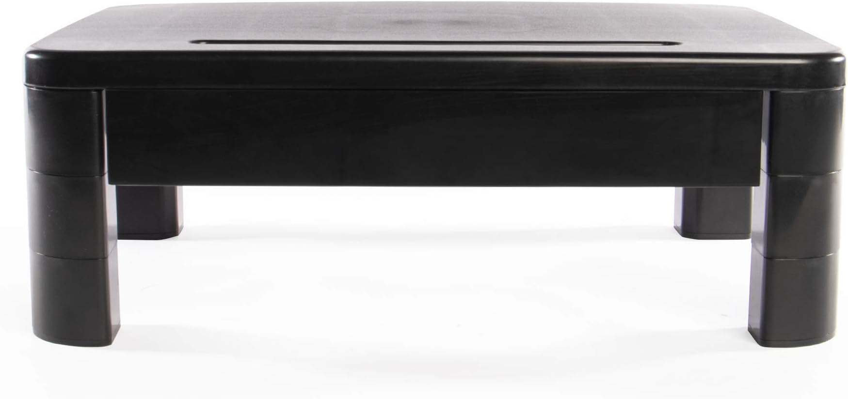 Desk Tidy Monitor Stand | 3 Adjustable Heights | Pull Out Drawer | Multiple Compartments Office | Desk Storage | PC Screen & Laptop Stand | Pukkr
