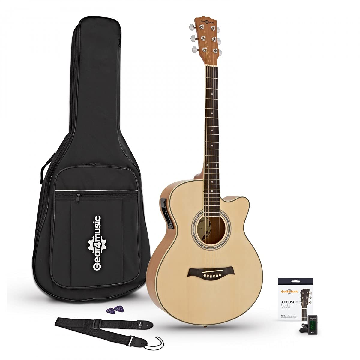 Chitarra Elettroacustica Starter pacchetto Gear4music, Naturale