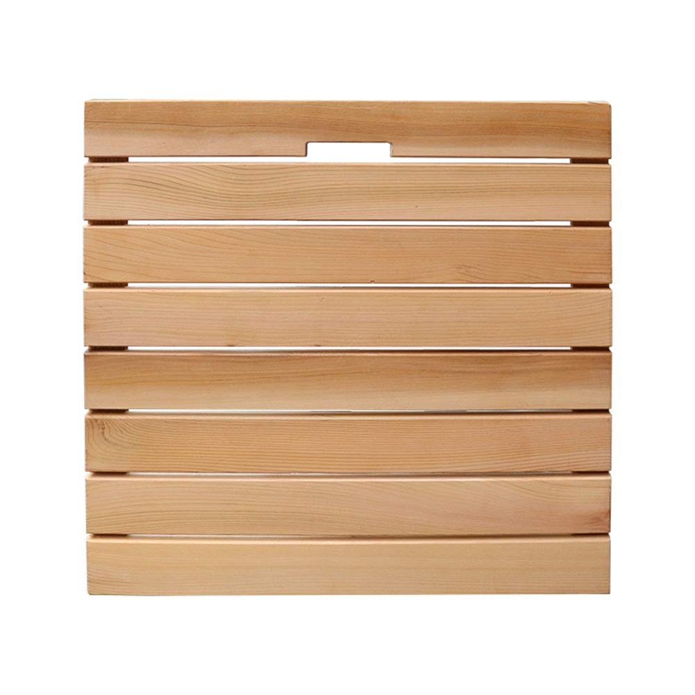 Zerbino antiscivolo in legno naturale, dimensioni personalizzate, tappeto da bagno con drenaggio, perfetto per l'arredamento della casa e del bagno, soluzione ecologica alla moda