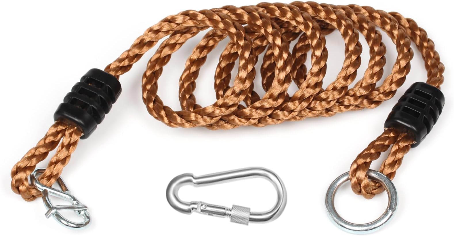 Adjustable Tree Swing Straps (1 Pack) - Tree Swing Straps Hanging Kit Included - PE Rope Extensions for Outdoor Swings, Hammocks, Playground Sets - 5.9ft Length (Carrying 410 pounds)