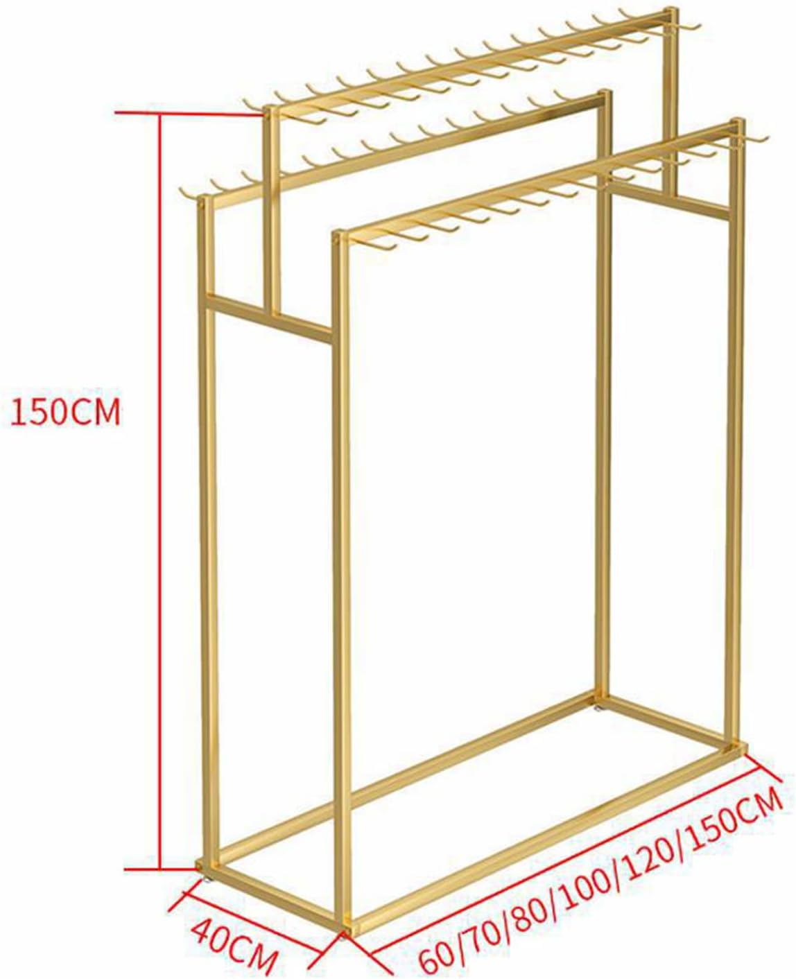 BABYCE Organizer Holder Household Standing Belt Hangers for Men Closet,Belt Organizer Rack, Space Saving Belts Ties Display Holder Modern Belt Storage Center(White,80x40x150cm)