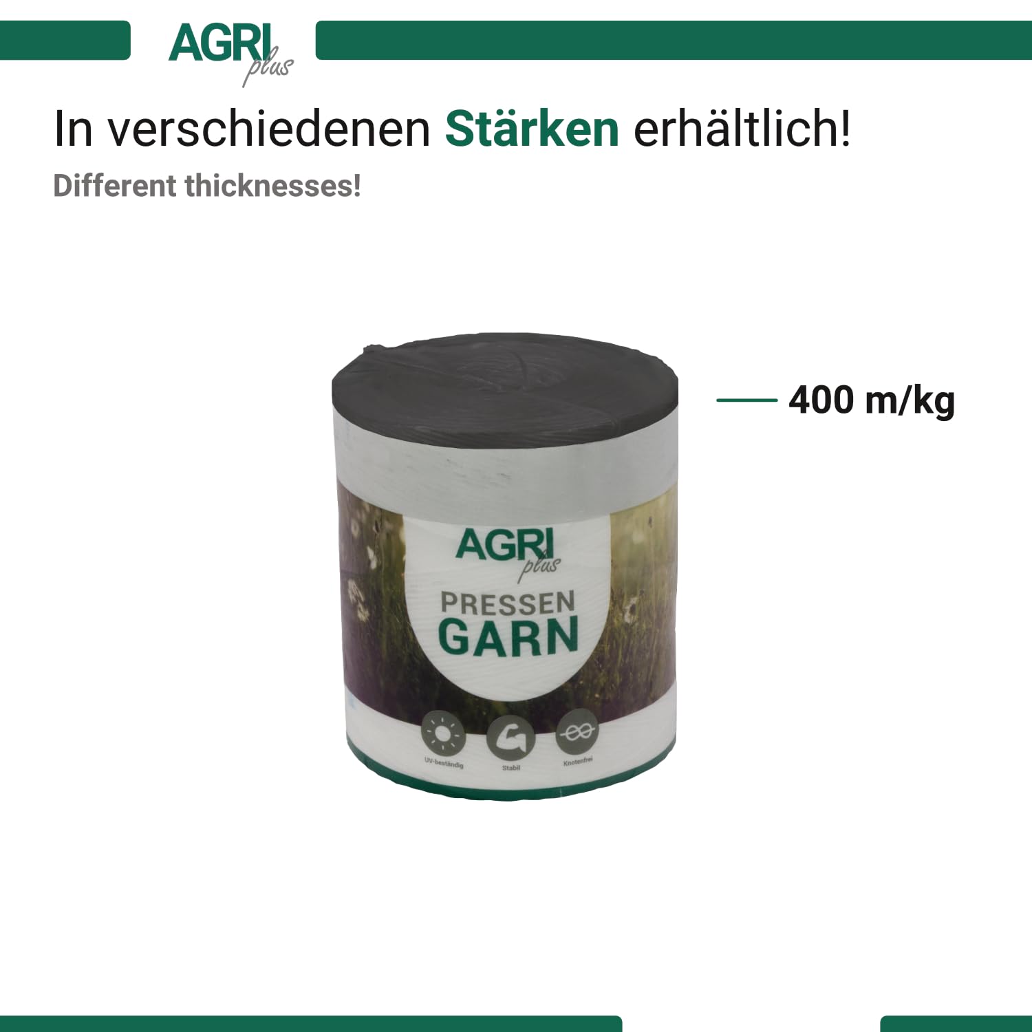 Erntegarn - Hilo de prensado para carretes de alta presión (10 kg, 400 m/kg)