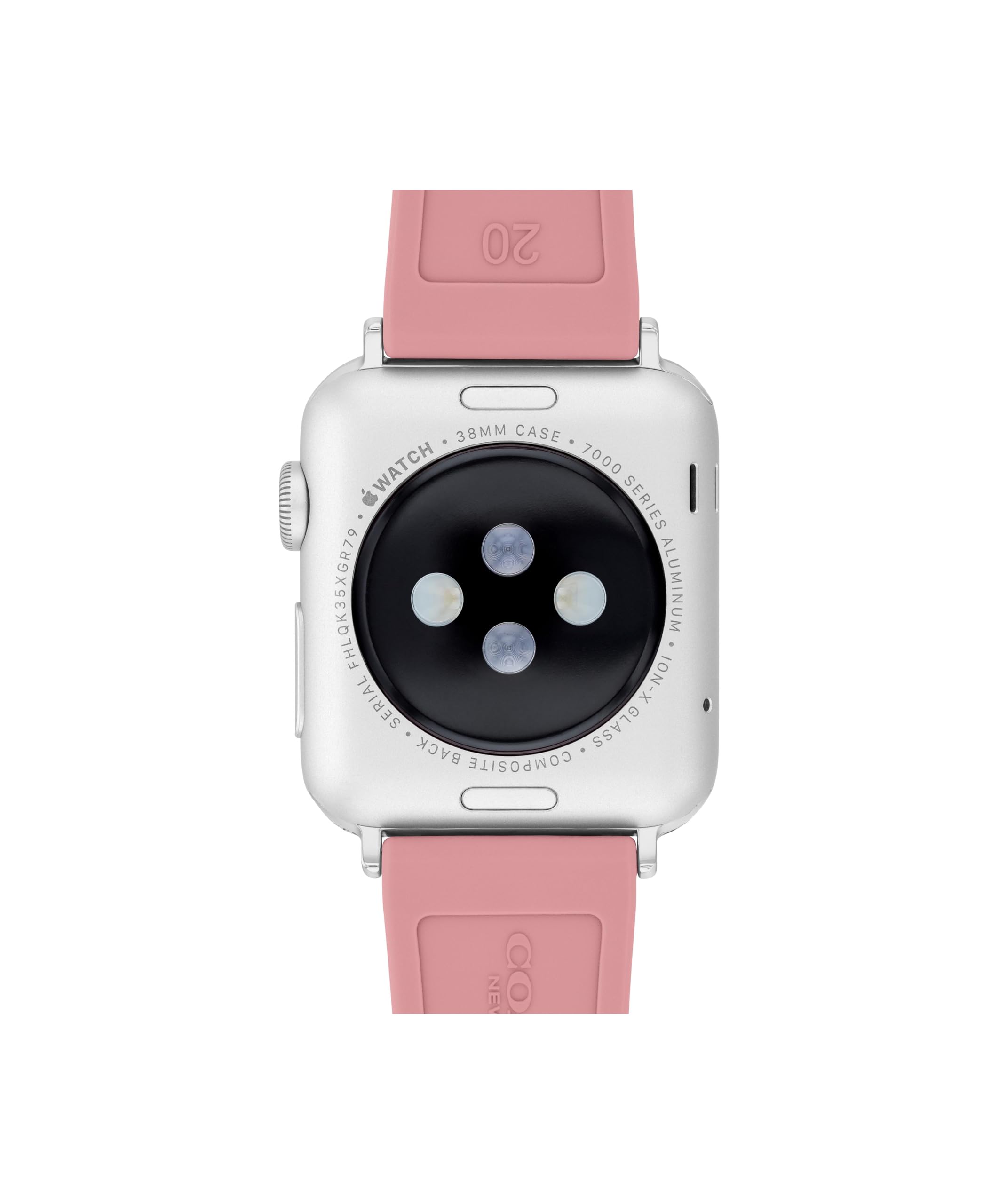 COACH Armband für Apple Watch, kompatibel mit Apple Watch, 38 mm, 40 mm, 41 mm, austauschbares Silikonband, schlanker Look, personalisieren Sie Ihren Stil
