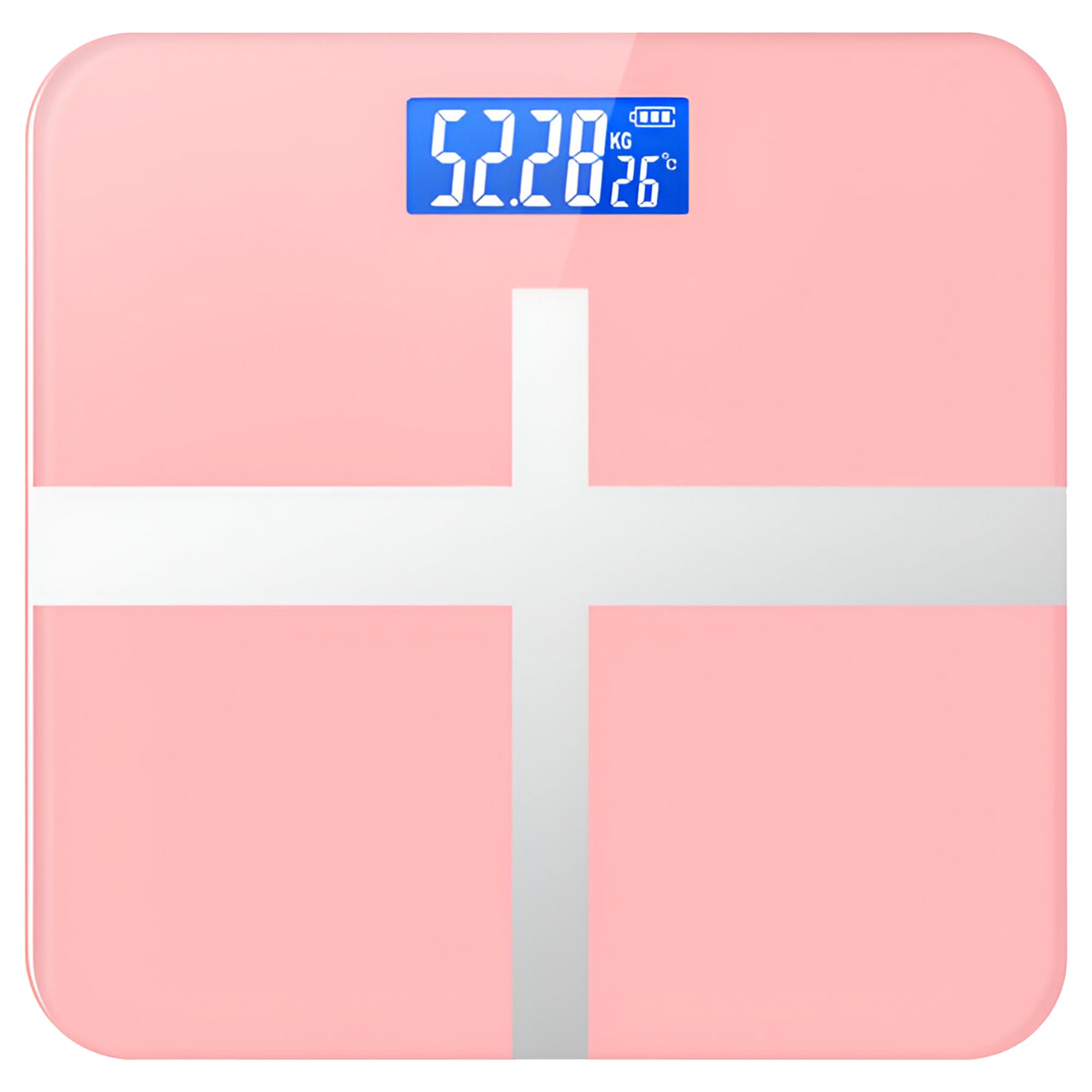 PRIME PICK Pink Digital Body Weight Scale – Smart Weighing Machine with LCD Display, Auto-Off, Temperature & Power Indicator, 180kg Capacity, Tempered Glass Design-image-18