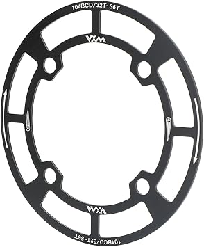 Bike Chain Guard, 104BCD Mountain Bike Cranksets Guard Bike Chainring Sprockets Guard Protector for 32T to 36T Chainring Sprockets