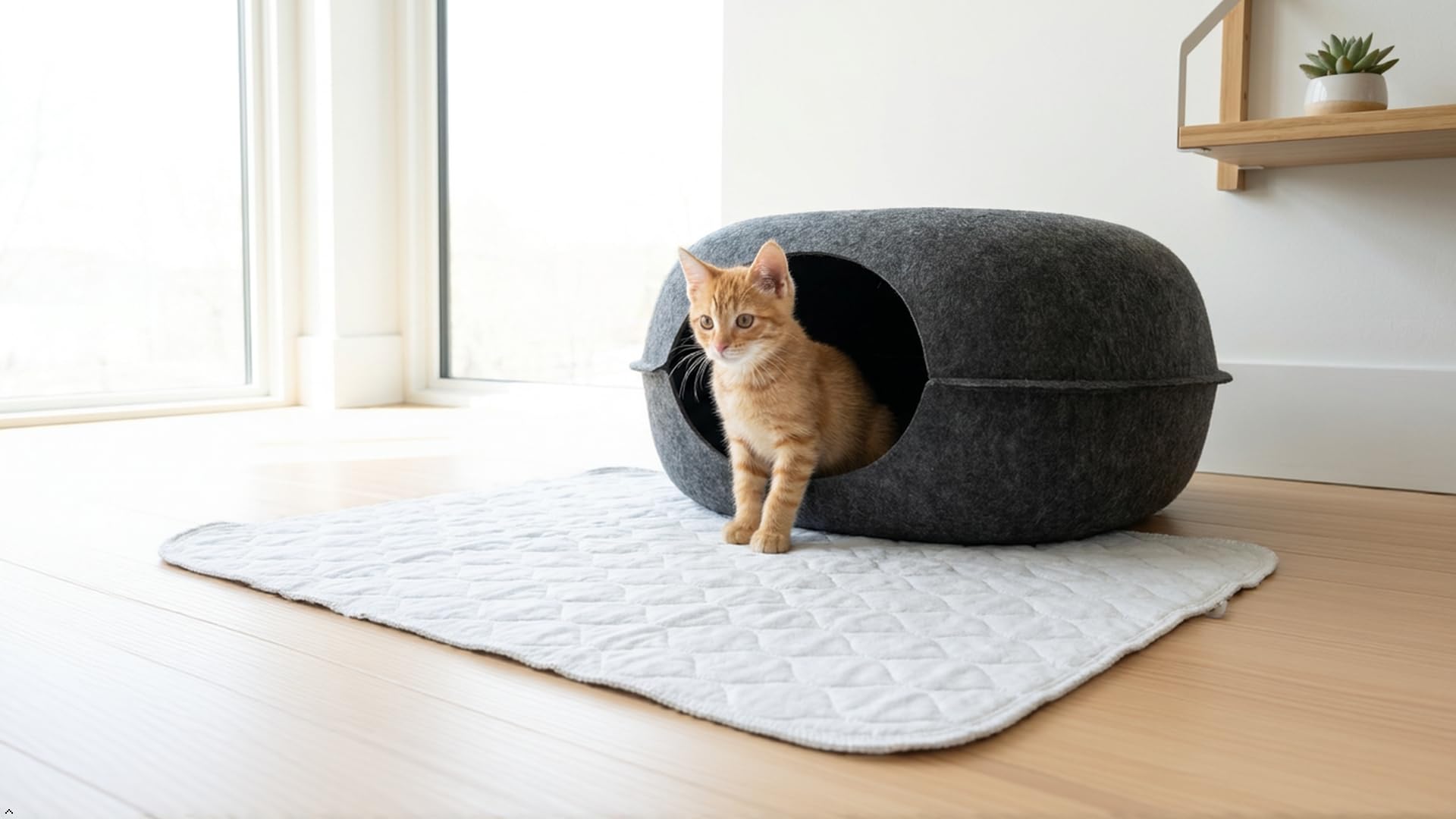 Careboree Confezione da 3 tappetini lavabili impermeabili extra assorbenti per letto per incontinenza, cuscinetti riutilizzabili per animali domestici (86,4 x 91,4 cm)