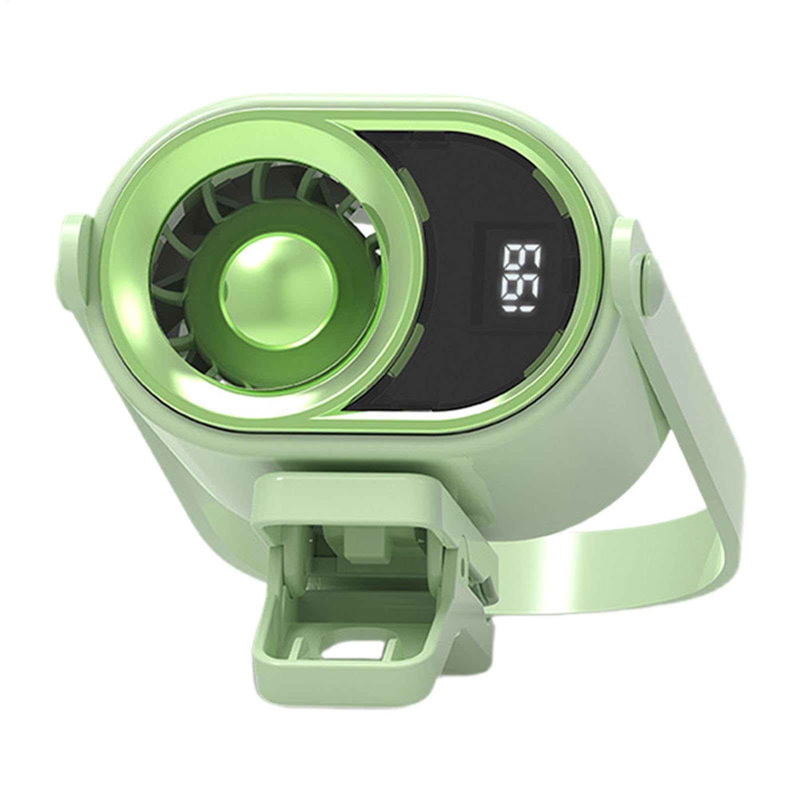 Mini ventilateur rechargeable à clip multi-vitesses avec affichage numérique - Refroidissement puissant pour chambre, bureau, camping, plage, voyage, pique-nique