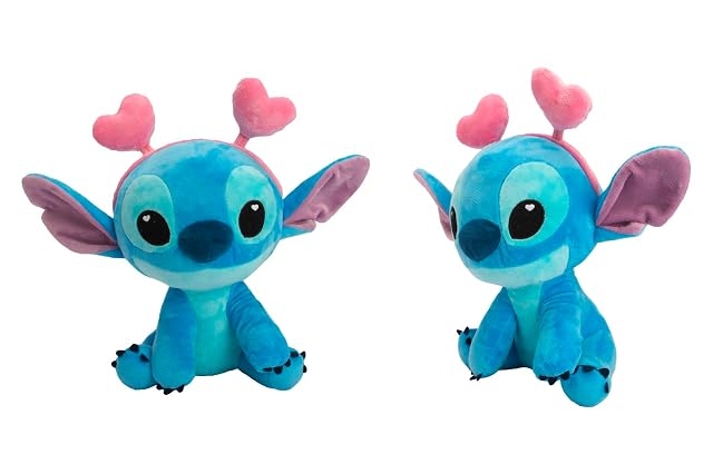 Foto 2 de 2 de Simba Peluche Stitch Love Corazones 25 cm .Licencia Disney 100% Original