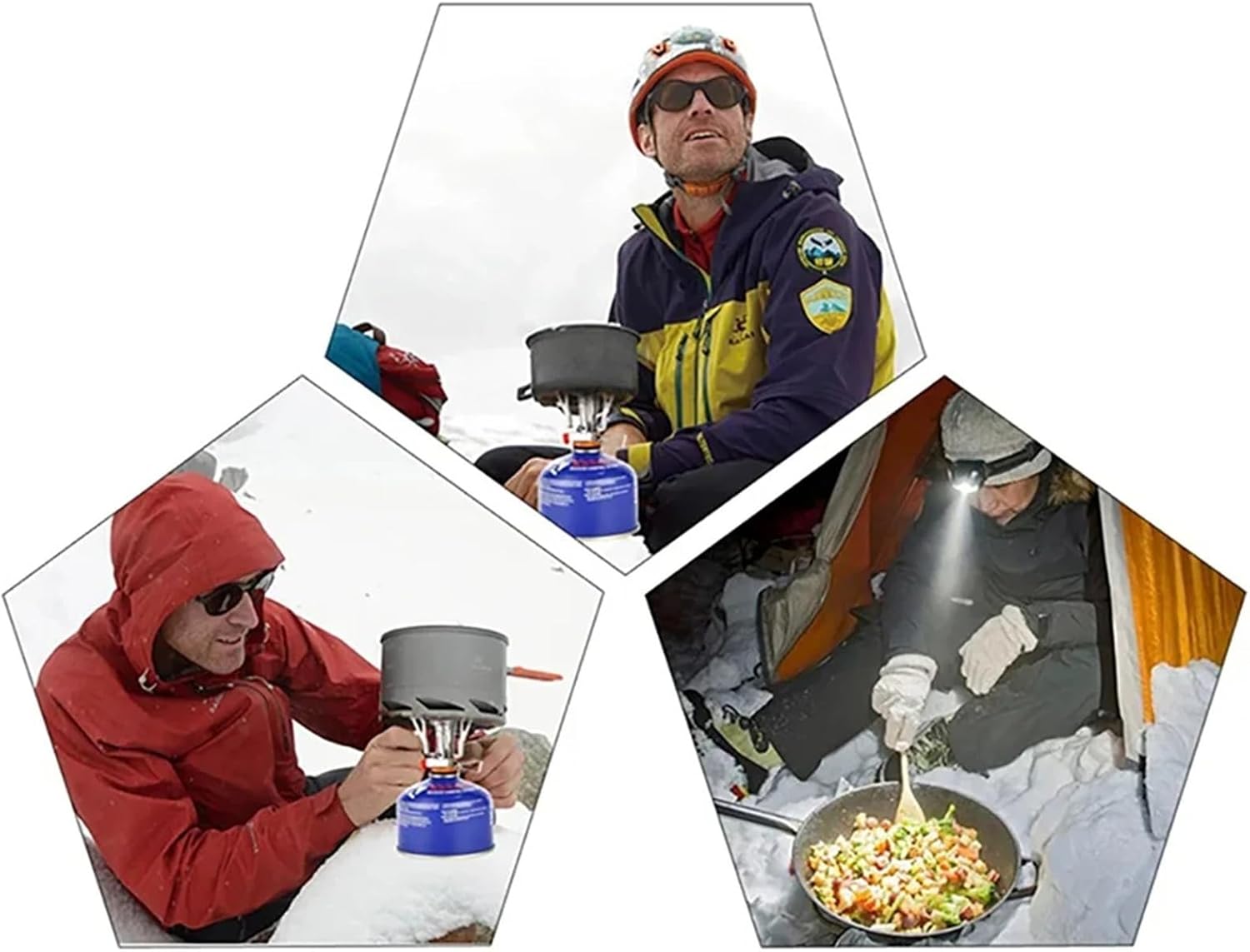 Hard Aluminum Alloy Camping Pot Set, Portable 1-2 Person Cookware with Folding Stove, Picnic Outdoor Gear