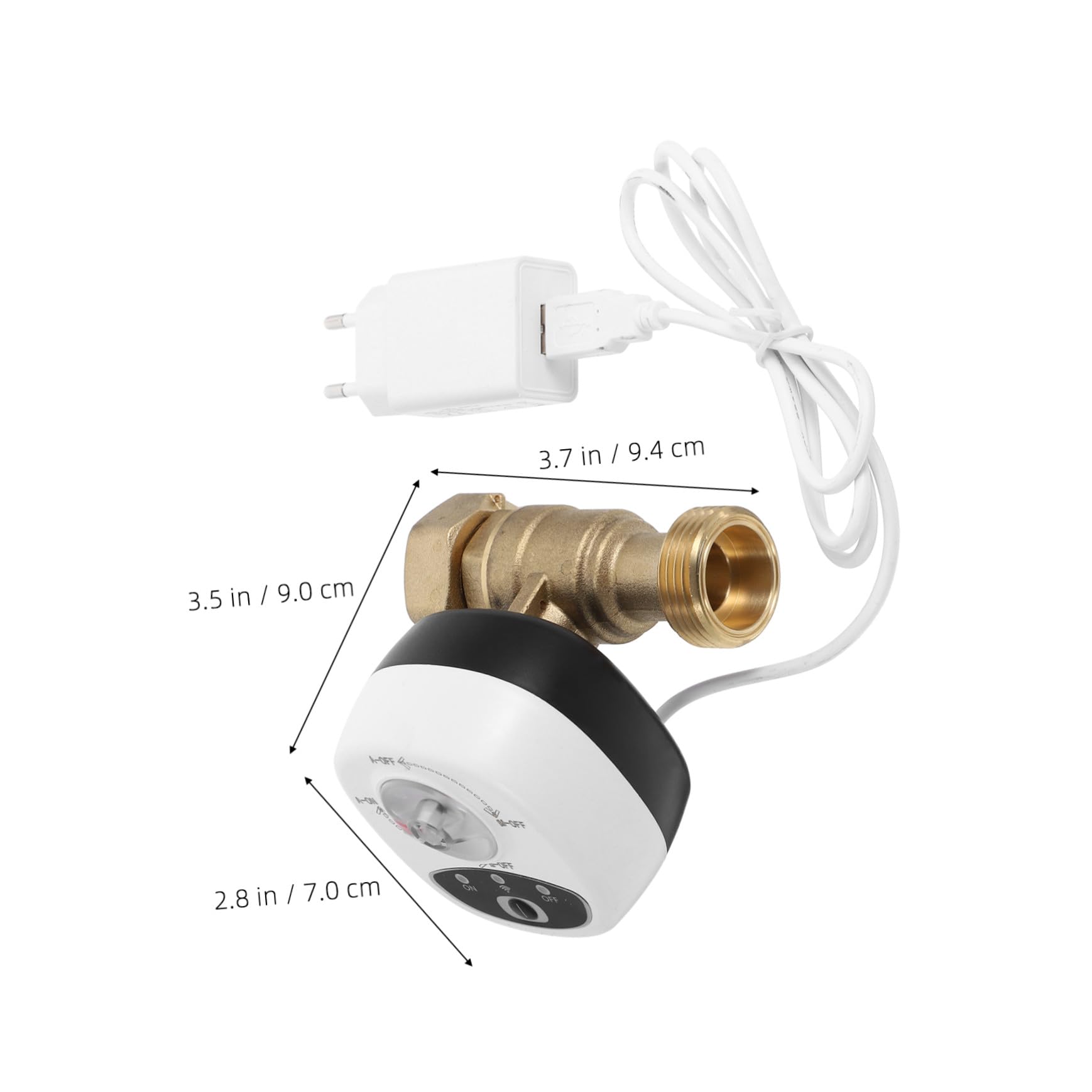 Válvula de Agua Inteligente Wifi con Temporizador y Sistema de Alarma Control Remoto Automático para Tuberías de Agua y Gas Instalación Sencilla para y Jardín