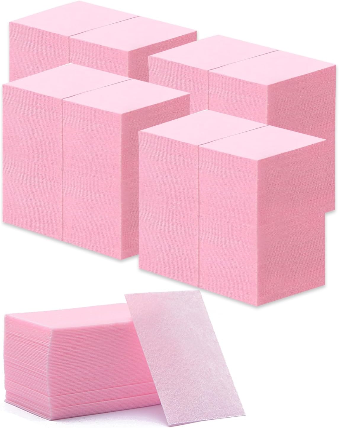 450 Pcs Lint Free Nail Wipes,Nail Cleaning Pads for Nail Art,Nail Polish Remover(Pink)