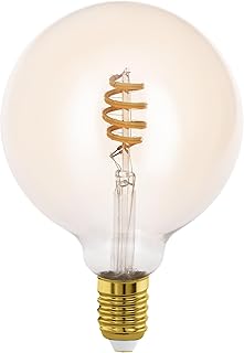 EGLO connect.z Smart Home lampadina Led E27, design vintage, G125, ZigBee, app e controllo vocale, dimmerabile, colore del…