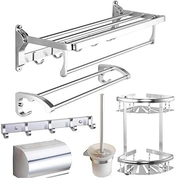 T-YSPJ Baño negro accesorios de hardware del baño conjunto ...