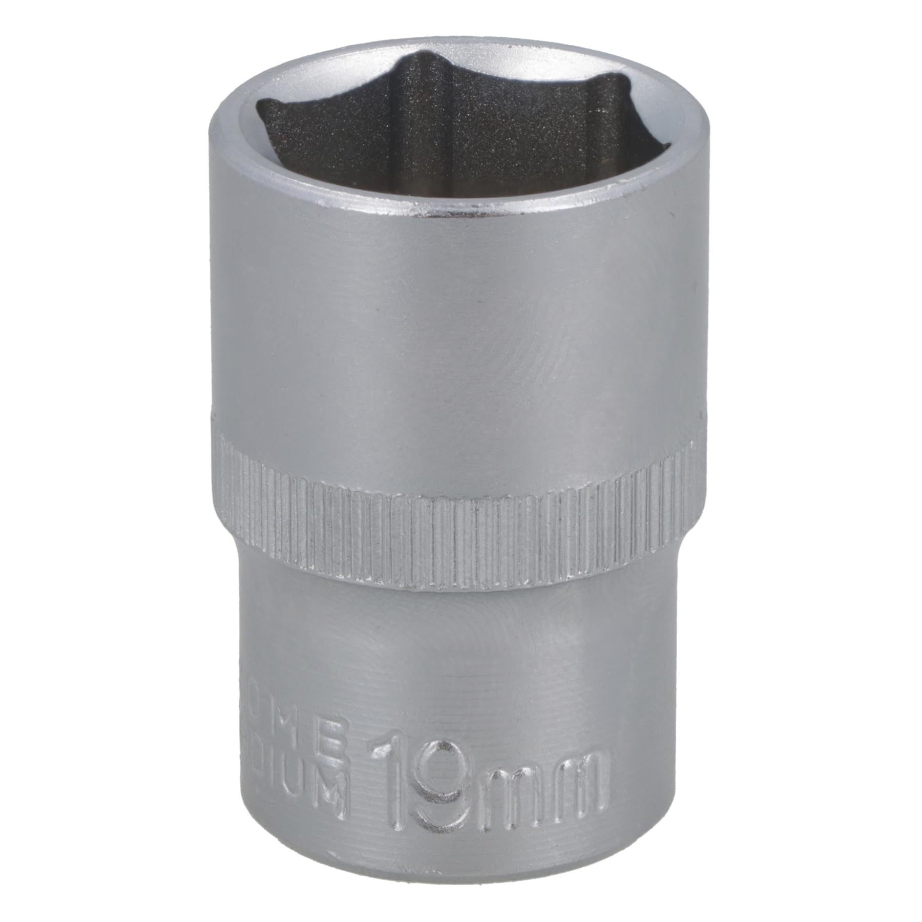19mm 1/2" Dr Socket Super Lock Metric Shallow CRV Knurl Grip 6 Point TE797