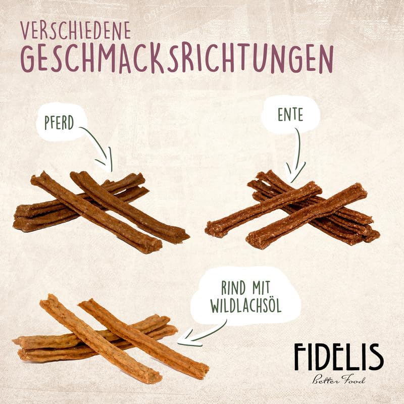 Fidelis - Vitalkaustange Huhn mit Hanf und Joghurt – funktionale Zahnpflege Snacks für Hunde 500g-Eimer – Luftgetrocknet aus 100% natürlichen Rohstoffen - Hunde Leckerli als Snack zur Zahnhygiene