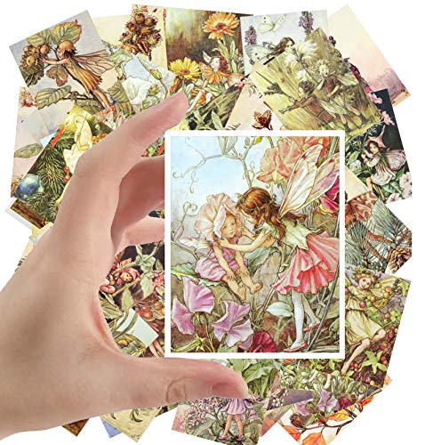 Autocollant Cecile Barker Flower Fairy vintage pour retrouver la nostalgie des contes d'enfance
