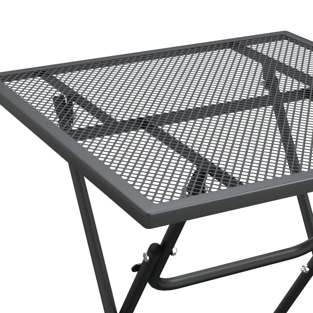 Set di mobili da giardino per terrazze, mobili da balcone, 5 pezzi, grigio antracite